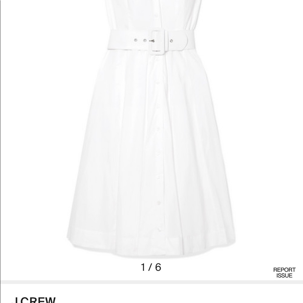 J Crew White Sleeveless Dress    Nwt